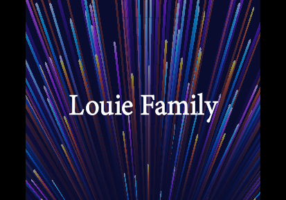 Louie Family sponsor card for 2023-24 auction